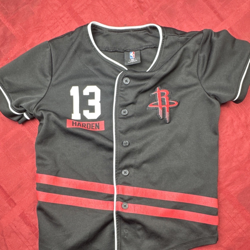 NBA Houston Rockets Harden #13 Black Jersey S (8)